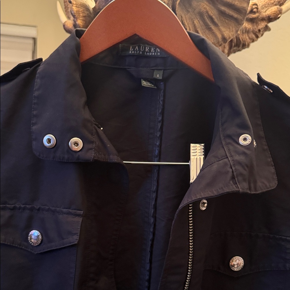 Lauren Ralph Lauren Black Military Field Jacket